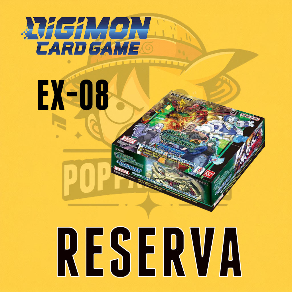 TCG Digimon! Booster Box Display Chain of Liberation EX08 (24 sobres) (Inglés) (RESERVA)