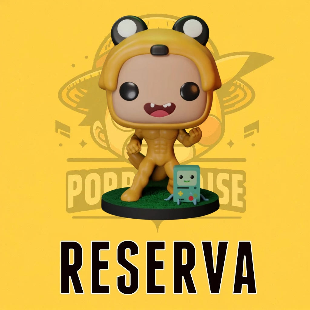 Custom Pop! Hora de aventuras (Adventure Time) - Finn traje Jake y Beemo