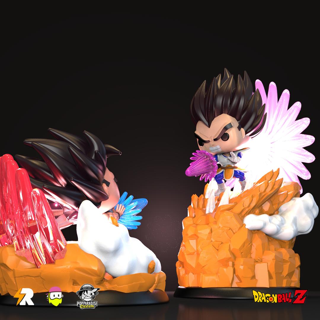 Custom Pop! Dragon Ball - Goku vs Vegeta (SOLO VEGETA)