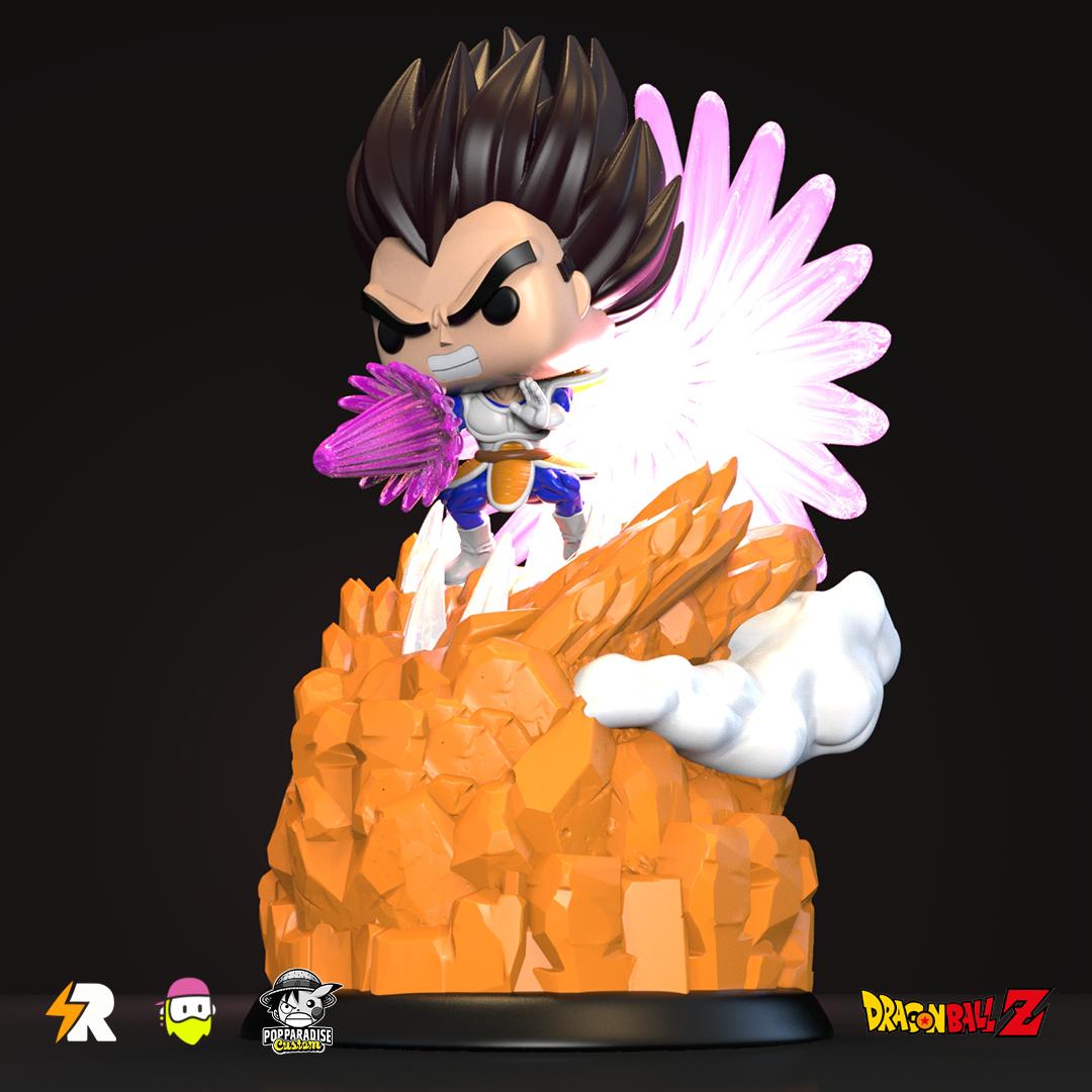 Custom Pop! Dragon Ball - Goku vs Vegeta (SOLO VEGETA)