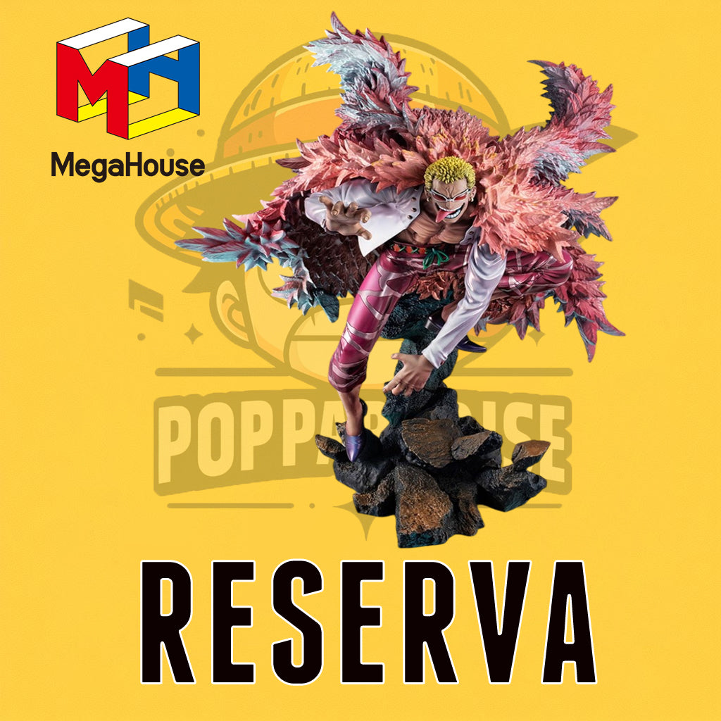 Megahouse! One Piece - Excellent Model P.O.P. SA-Maximum Heavenly Demon Donquixote Doflamingo 35 cm