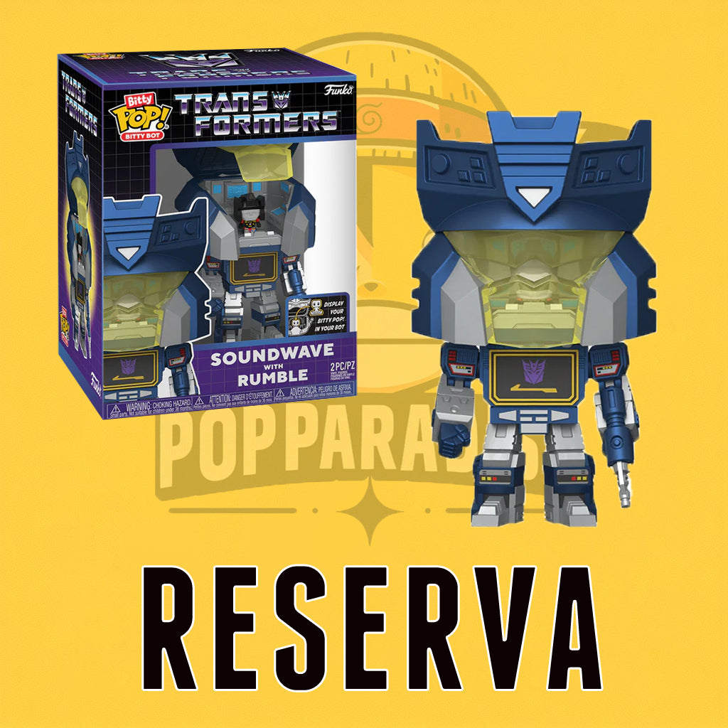 Funko Pop! Bitty Bot - Transformers Soundwave with Rumble (RESERVA)