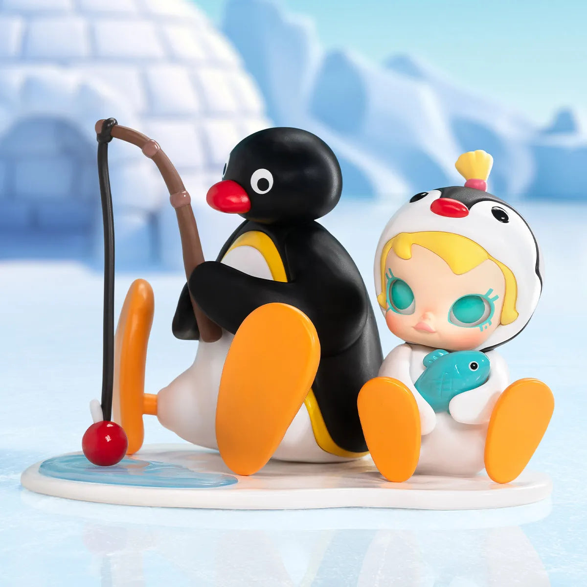 Pop Mart! Molly - Baby Molly × PINGU Fishing Time Figure