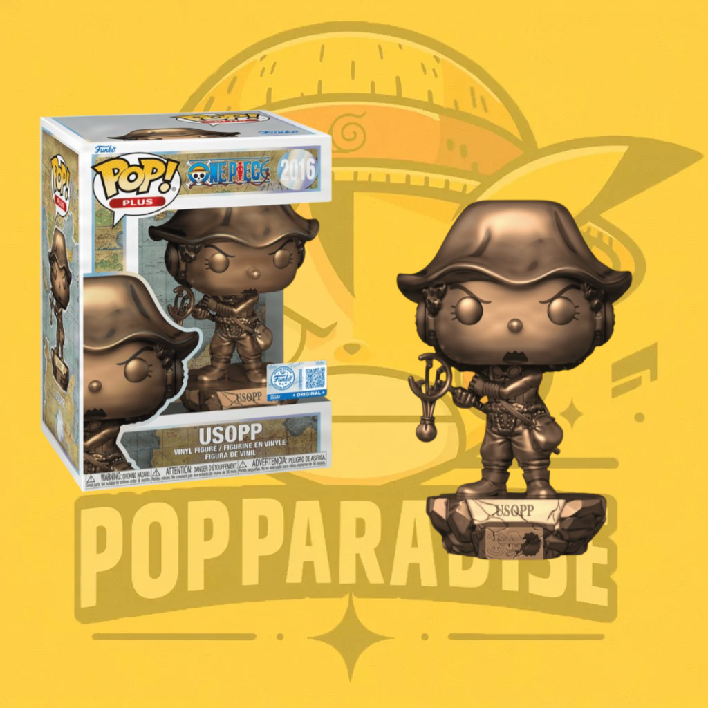 Funko Pop! One Piece - Bundle Usopp Statue (Bronze) PLUS & Nami Statue (Bronze) PLUS