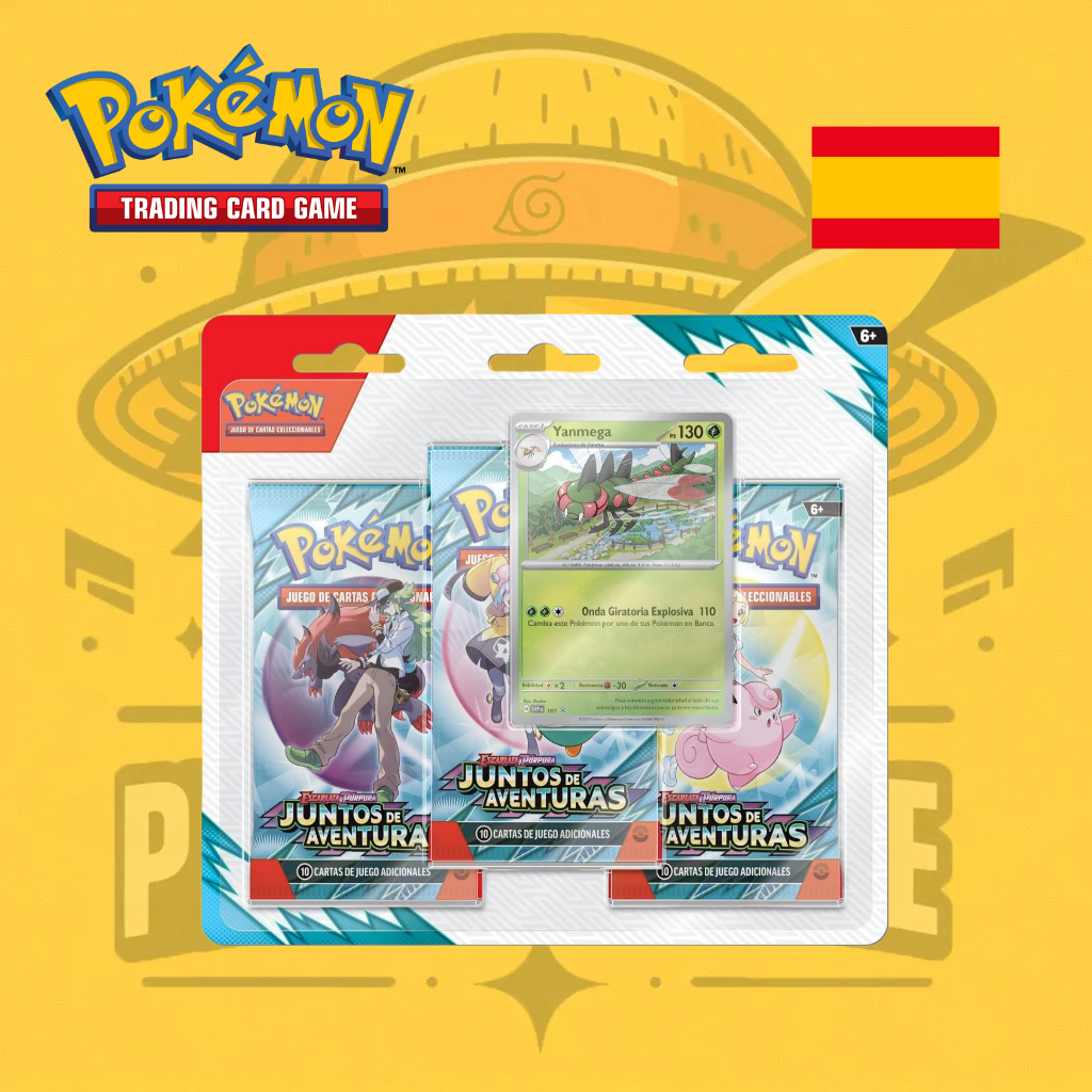 TCG Pokémon! 3 Pack Escarlata y Púrpura SV9 Juntos de Aventuras (Aleatorio)(Español)