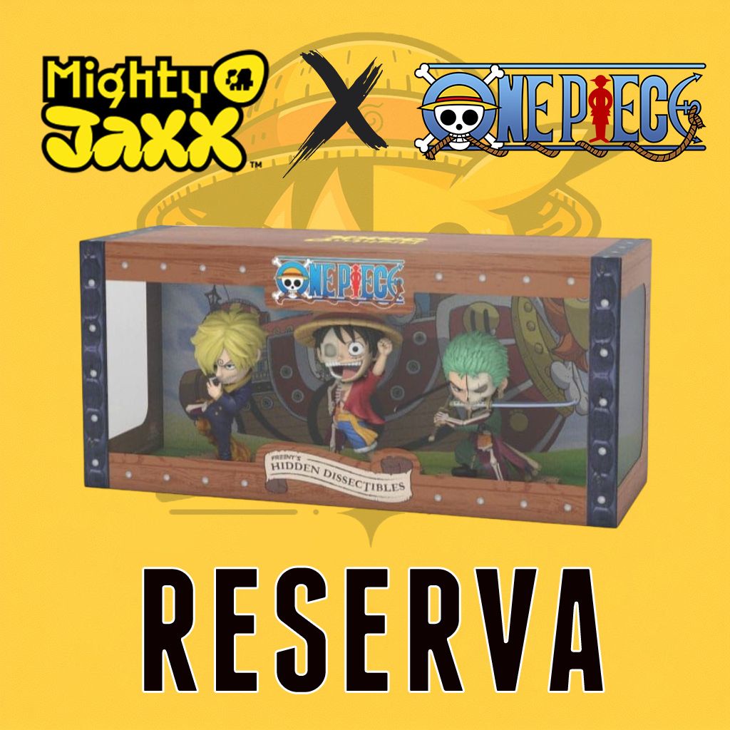 Mighty Jaxx! One Piece - Pack triple de Luffy, Zoro y Sanji (10 cm)