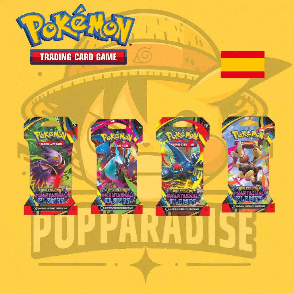 TCG Pokémon! Caja completa de Sobres Emblistados Fuegos Fantasmales (24 Sobres) (Español)