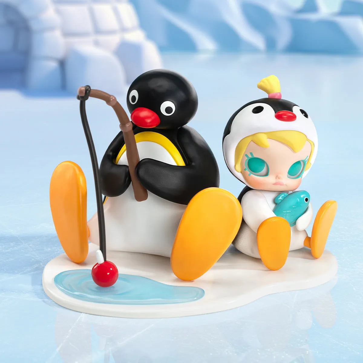 Pop Mart! Molly - Baby Molly × PINGU Fishing Time Figure