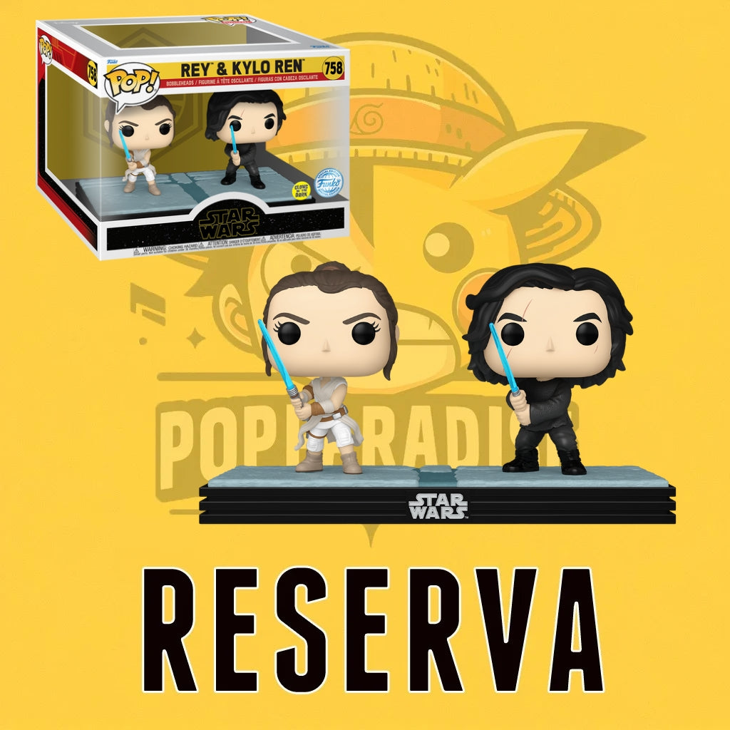 Funko Pop! Star Wars - Moment Rey & Kylo Ren 758 SE GITD(RESERVA)