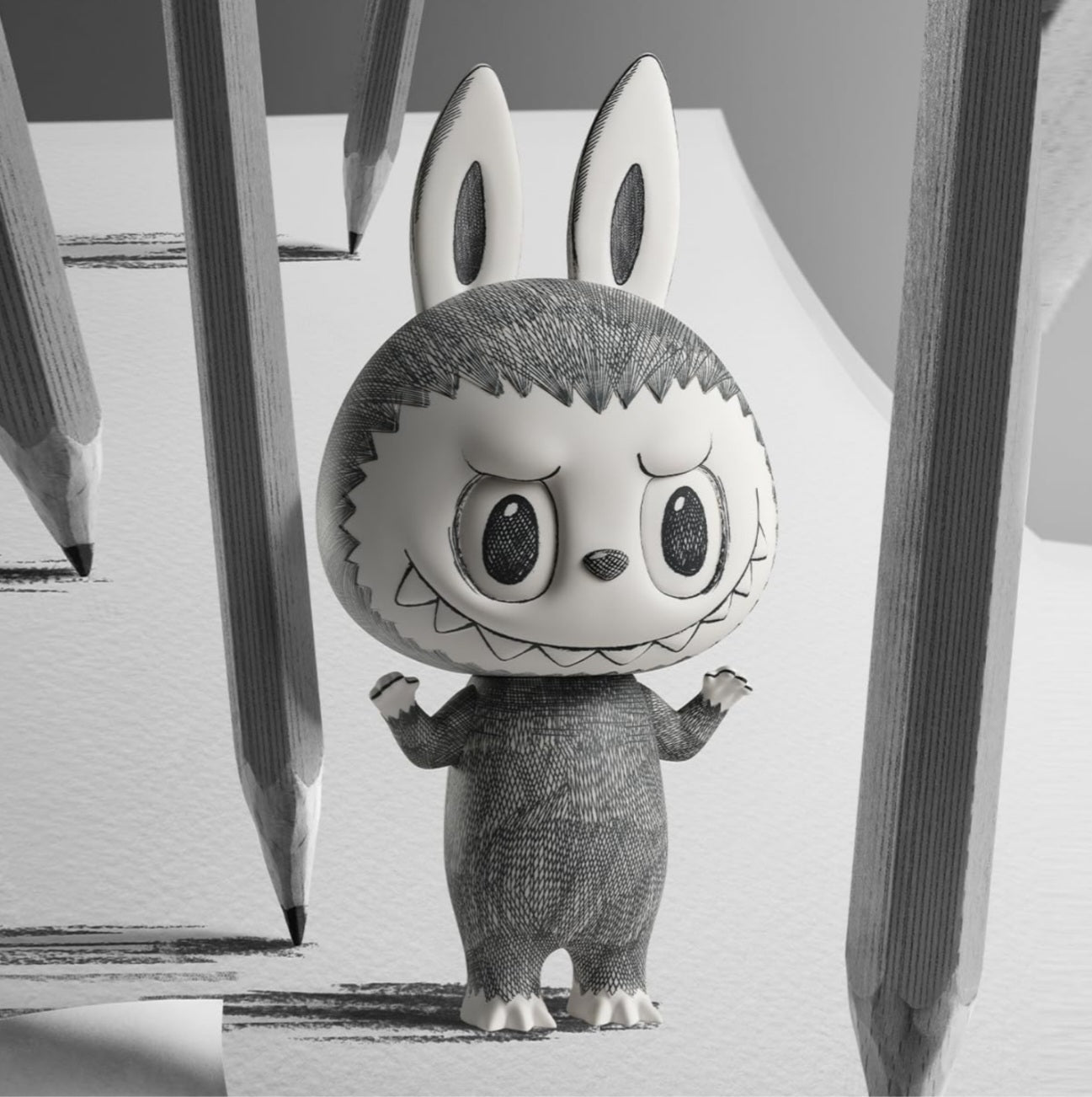 Pop Mart! The Monsters - MEGA LABUBU 400% Sketch