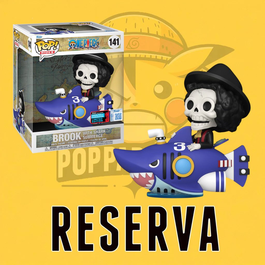 Funko Pop! One Piece - Brook with Shark Submerge Rides Delux 141 (NYCC 2025) (Importación) (SE) (RESERVA)