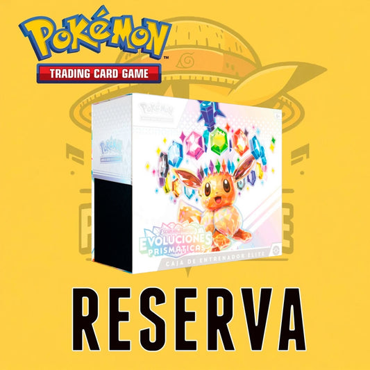 TCG Pokémon! Elite Trainer Box Escarlata y Púrpura Evoluciones Prismáticas SV8.5 (Español) (RESERVA)