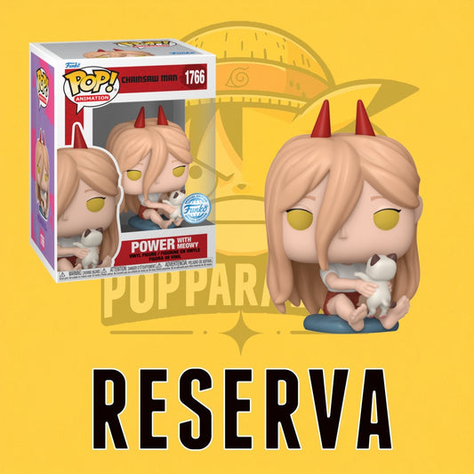 Funko Pop! Chainsaw Man - Power with Meowy (SE) (Opción aleatoria Chase) (RESERVA)