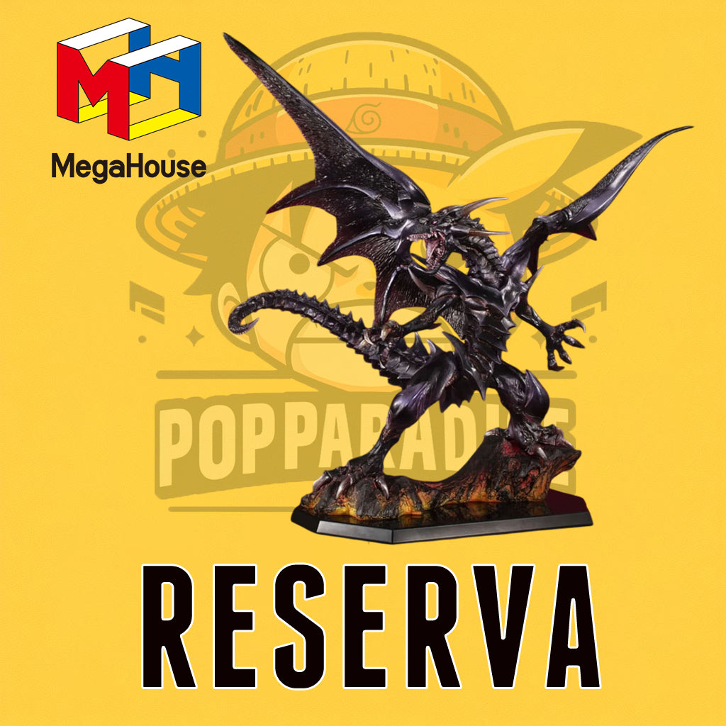 Megahouse! Yu-Gi-Oh! - Duel Monsters Estatua PVC Art Works Monsters Red-eyes Black Dragon Holographic Edition 32 cm