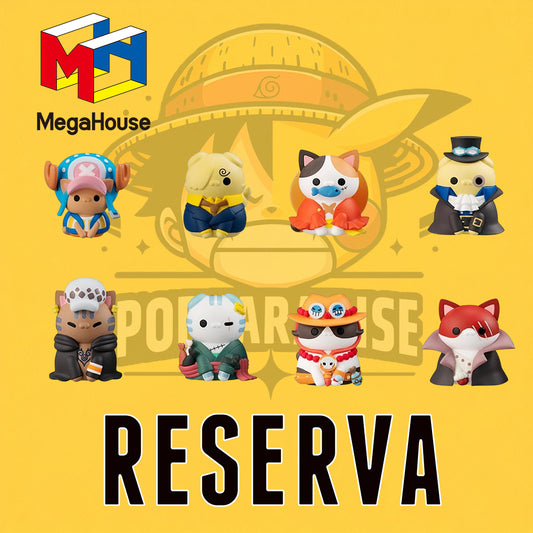 Megahouse! One Piece Mega Cat Project Figuras 3 cm NyanPieceNyan! I'm gonna be king of Paw-rates Vol. 1 Surtido (8)