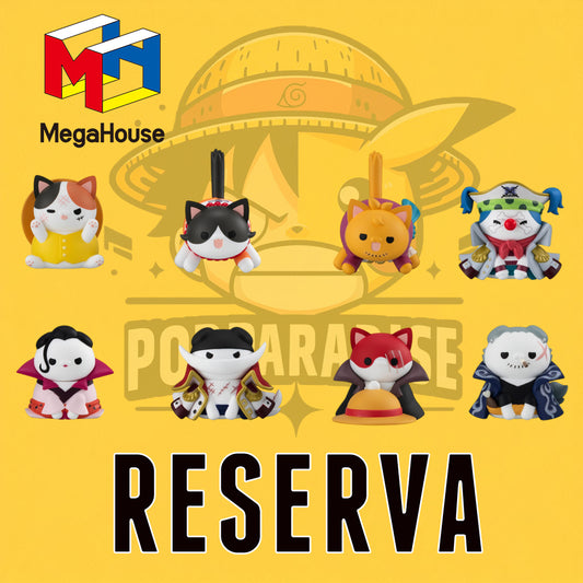 Megahouse! One Piece Mega Cat Project Figuras NyanPieceNyan! Luffy & Paramount War of Marineford Ver. 3 cm Surtido (8)