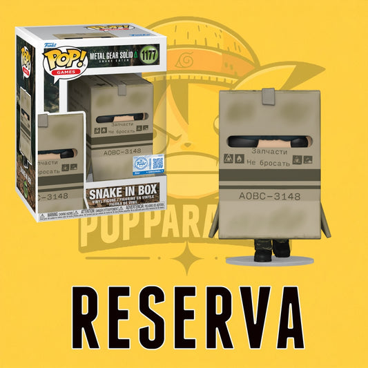 Funko Pop! Metal Gear Solid - Snake in Box 1177 (SE) (RESERVA)