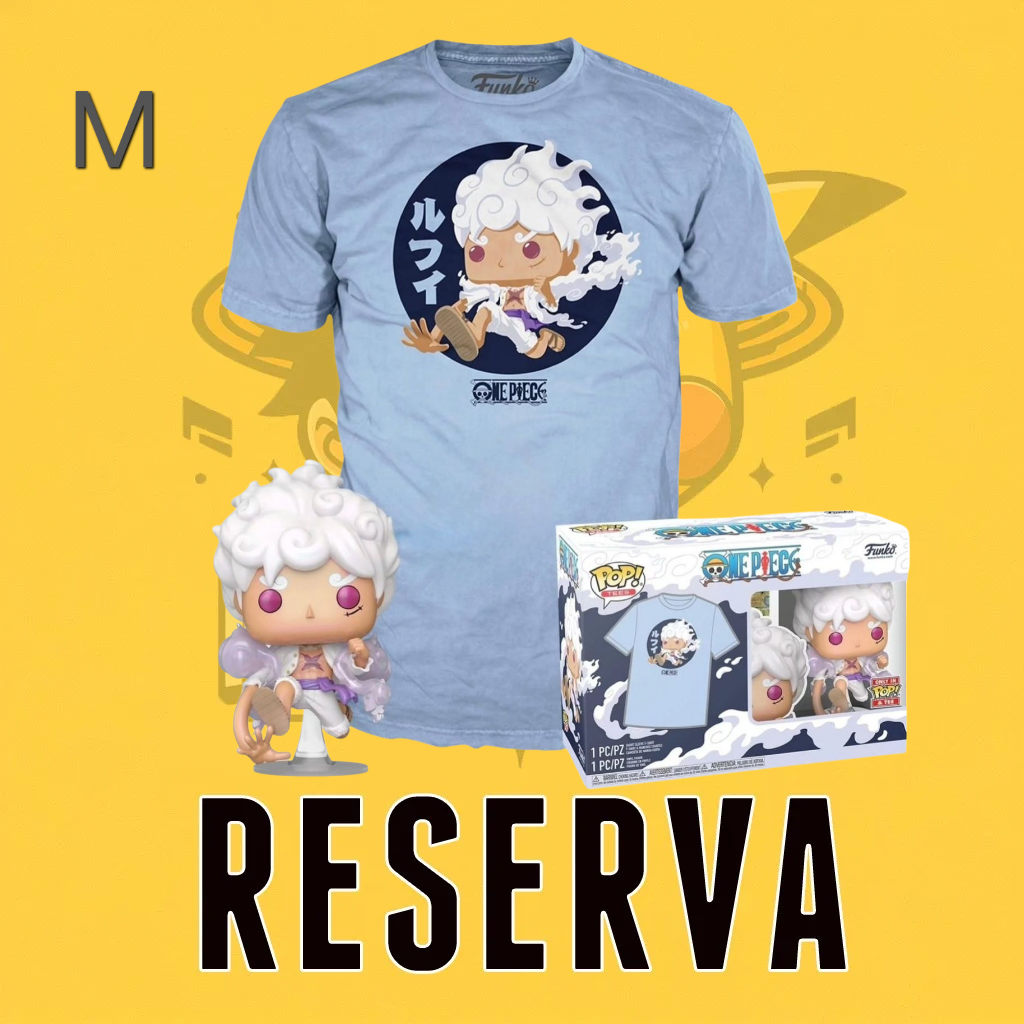 Funko Pop! & Tee - One Piece - Luffy Gear Five (Pearlescent) Talla M (RESERVA)