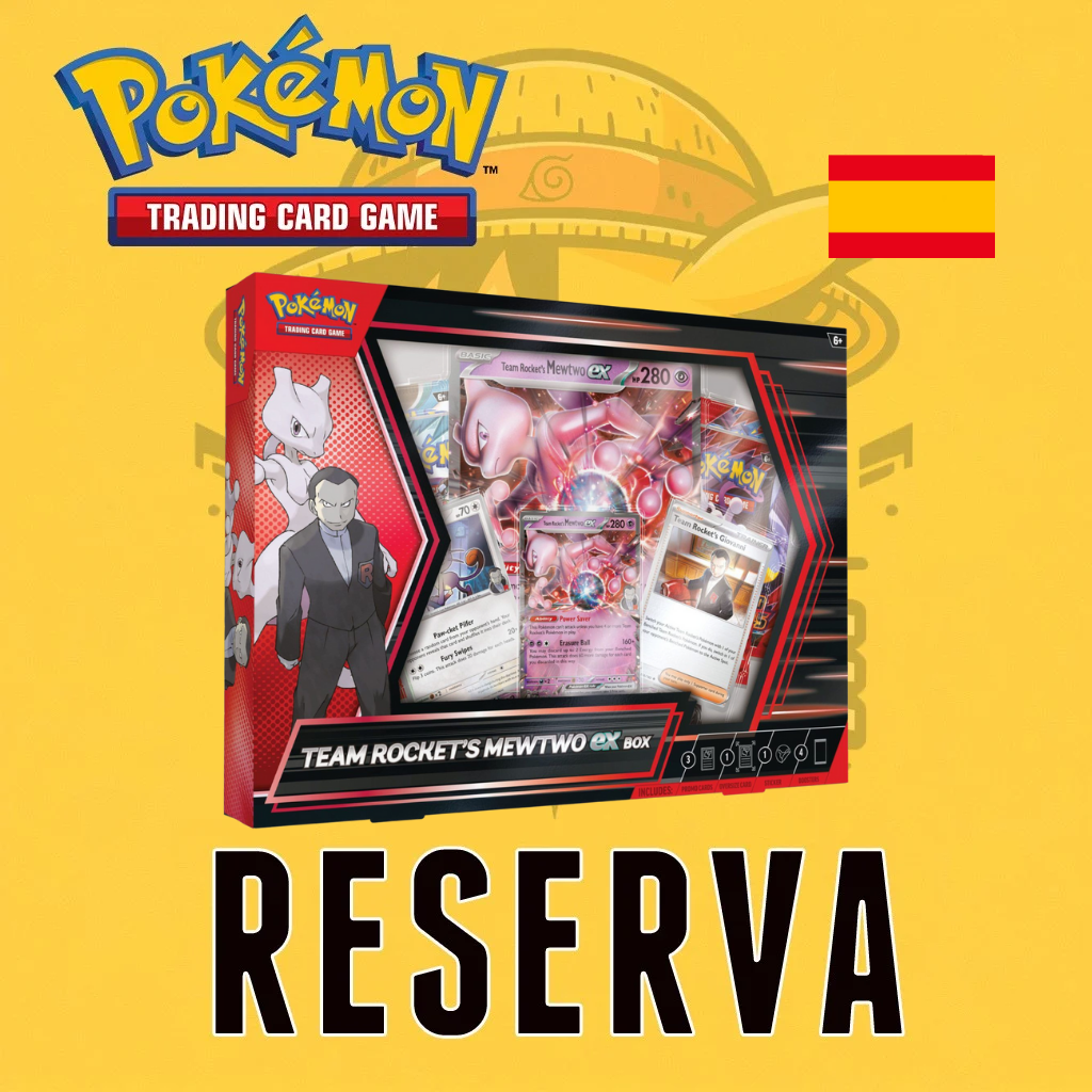 TCG Pokémon! Caja EX Journey Junio Team Rocket's Mewtwo (Español) (RESERVA)