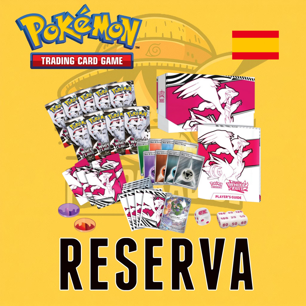 TCG Pokémon! Elite Trainer Box SV10.5 - White Flare Reshiram (Español) (RESERVA)
