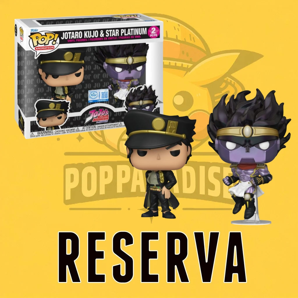Funko Pop! Jojos's Bizarre Adventure - Jotaru Kujo & Star Platinum (2-Pack) (RESERVA)