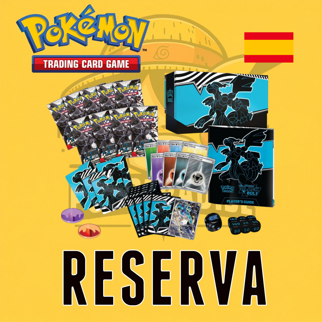TCG Pokémon! Elite Trainer Box SV10.5 - Black Bolt Zekrom (Español) (RESERVA)