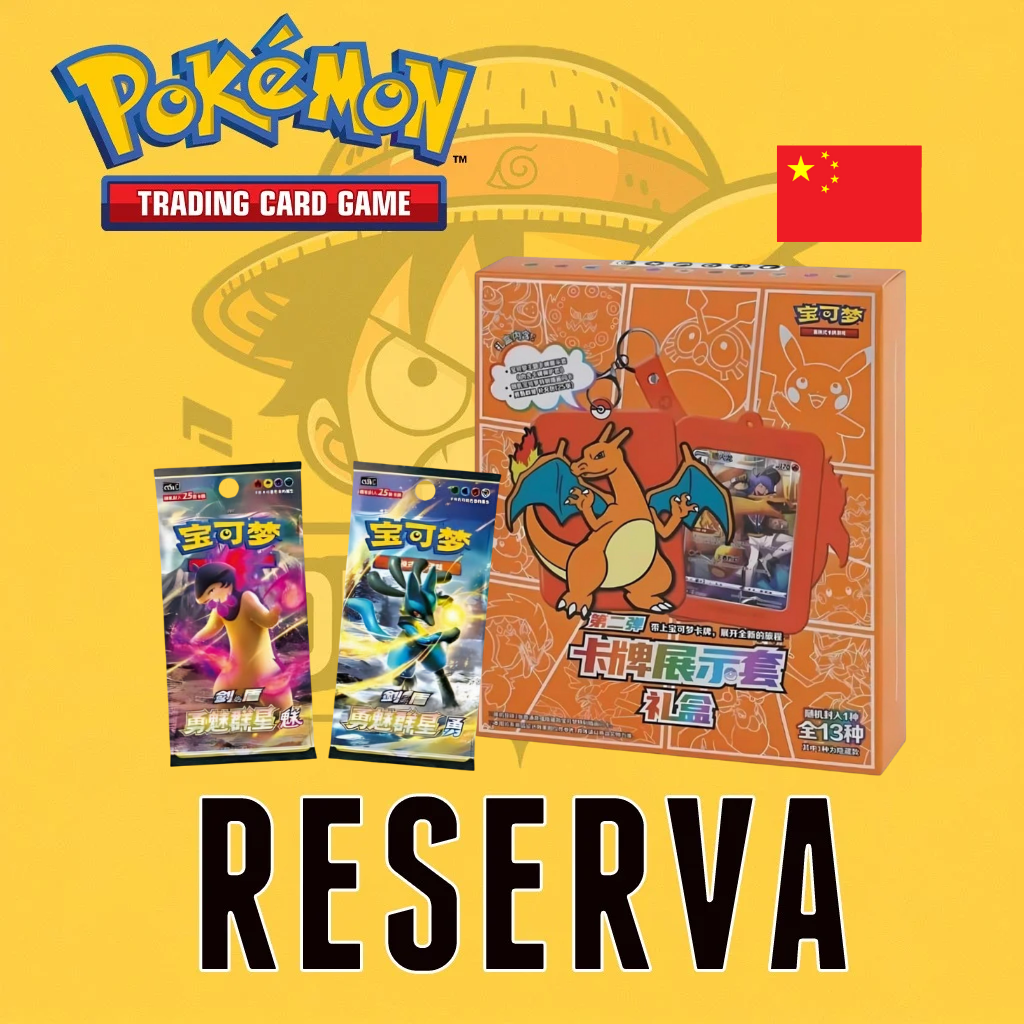 TCG Pokémon! Charizard Card Holder Set Gift Box (Modelo Aleatorio)(Chino)(RESERVA)