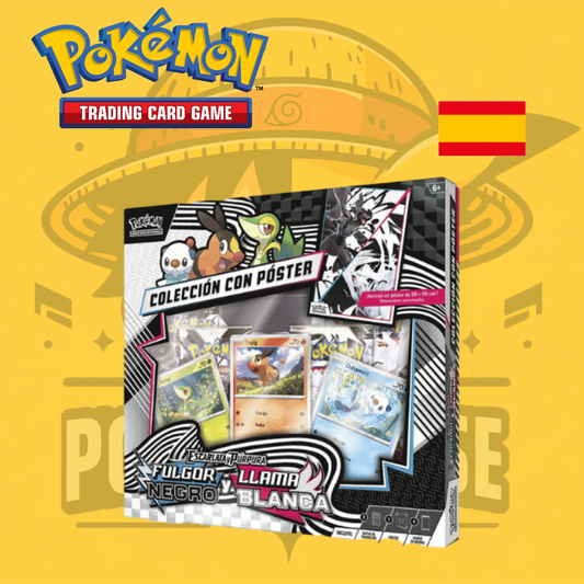 TCG Pokémon! Póster Collection Fulgor Negro y Llama Blanca SV10.5 (Español)