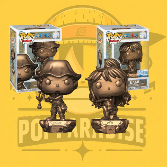 Funko Pop! One Piece - Bundle Usopp Statue (Bronze) PLUS & Nami Statue (Bronze) PLUS