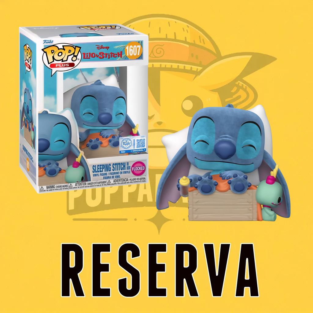 Funko Pop! Disney - Lilo & Stitch - Sleeping Stitch in Box 1607 (SE) (Flocked) (RESERVA)