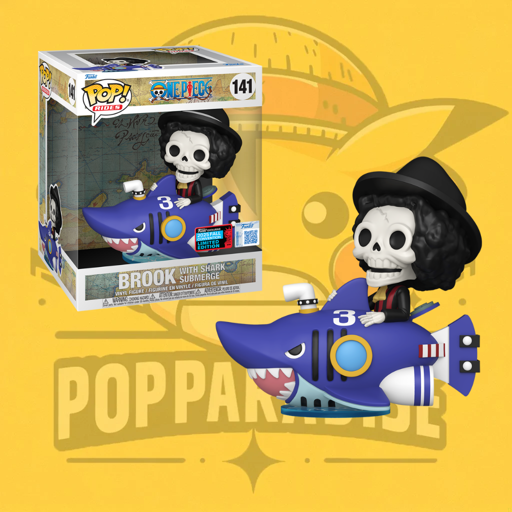 Funko Pop! One Piece - Brook with Shark Submerge Rides Delux 141 (NYCC 2025) (Importación) (SE)