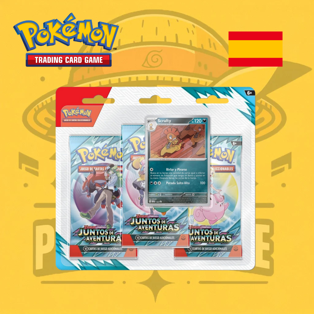 TCG Pokémon! 3 Pack Escarlata y Púrpura SV9 Juntos de Aventuras (Aleatorio)(Español)