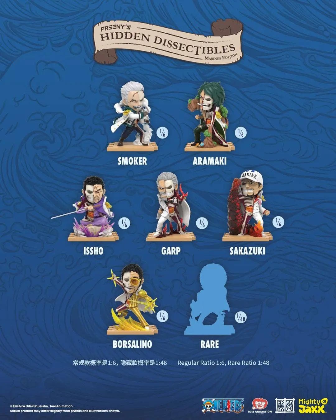 Mighty Jaxx! One Piece - Marines Edition (Caja Completa)(6und)